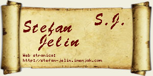 Stefan Jelin vizit kartica